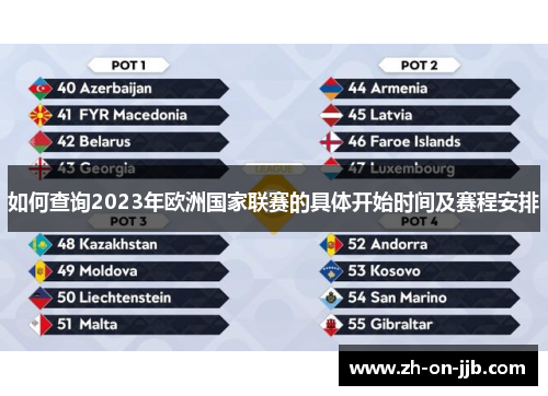 如何查询2023年欧洲国家联赛的具体开始时间及赛程安排 如何查询2023年欧洲国家联赛的具体开始时间及赛程安排